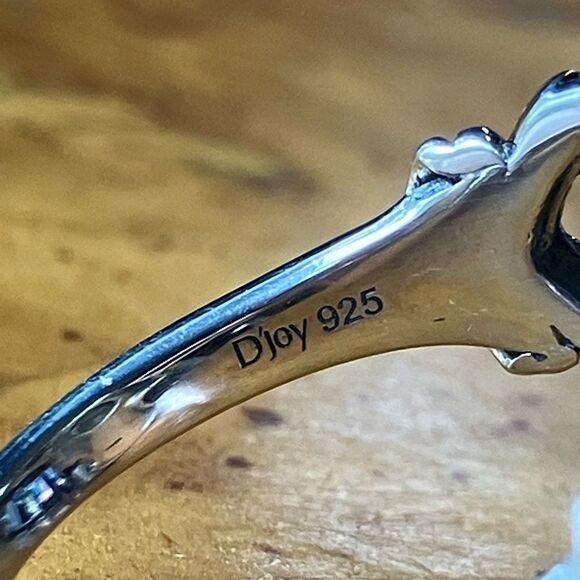 Natural Blue Moon Turquoise Sterling Silver Ring Size 8 - Picture 6 of 9